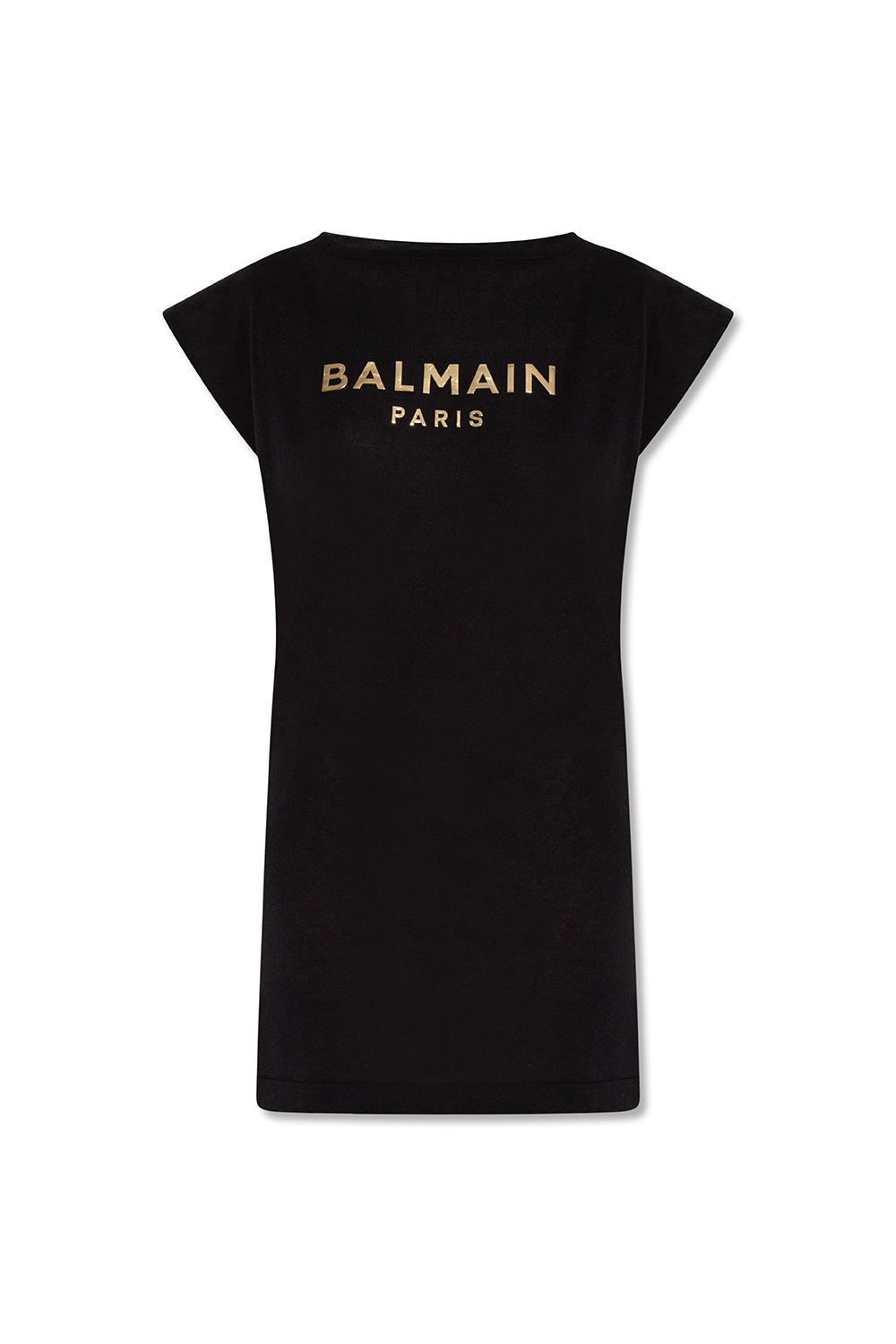 Balmain EF0LB039KI420PA 関税送料込 Balmain Leather Bomber Fit Jacket with Logoed Elastic Band